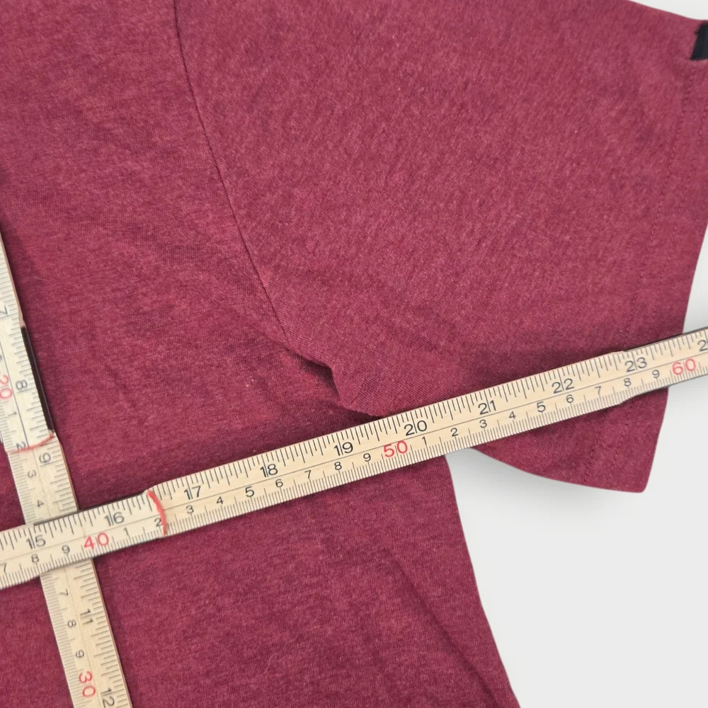 Prana Later Alligator Gator Burgundy RED Mens Size Large Soft Tee Organic Cotton - Picture 5 of 9